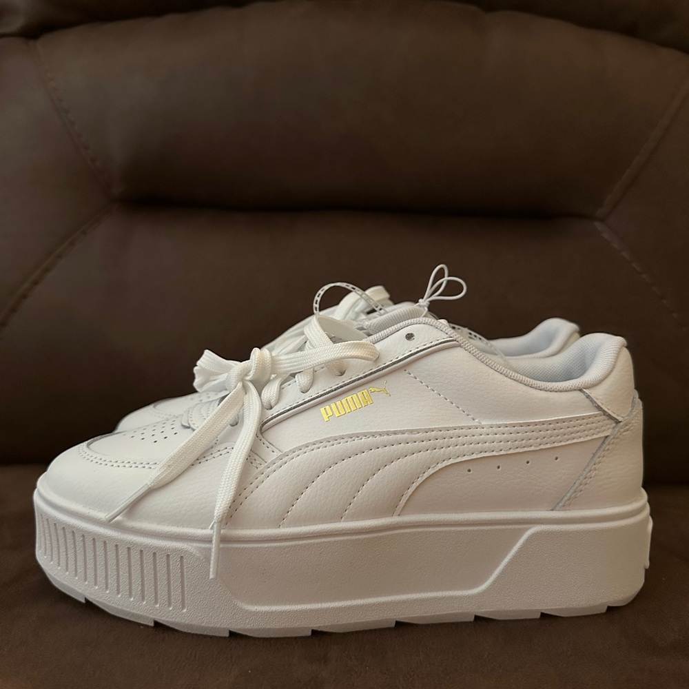 Puma White Platform Sneakers - Picture 3 of 6